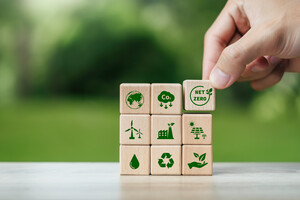 CO2-Footprint Würfel Grafik